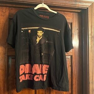 Drake Black and Red Graphic Tee